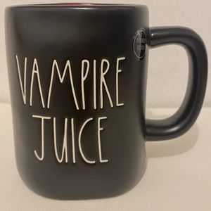 Rae Dunn Halloween Vampire Juice Black Mug Halloween 2023